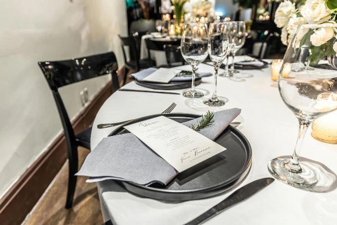Événement d'entreprise avec dîner de gala